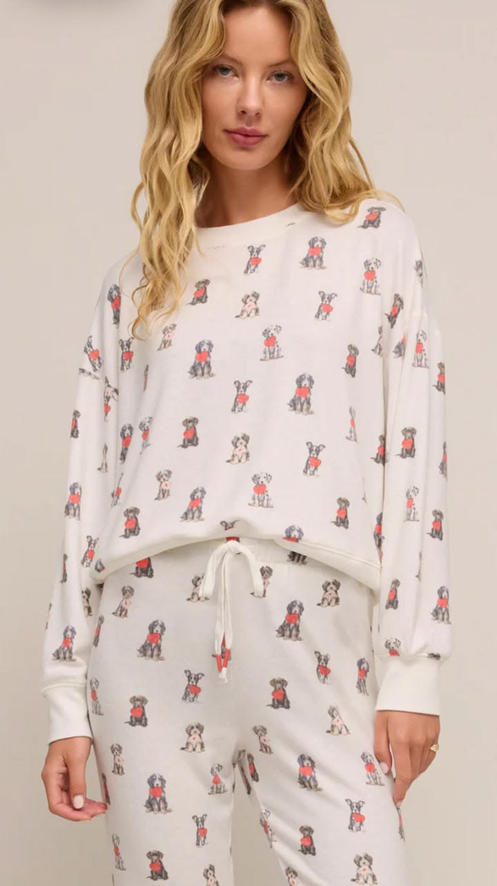 Elle Puppy Love LS Top