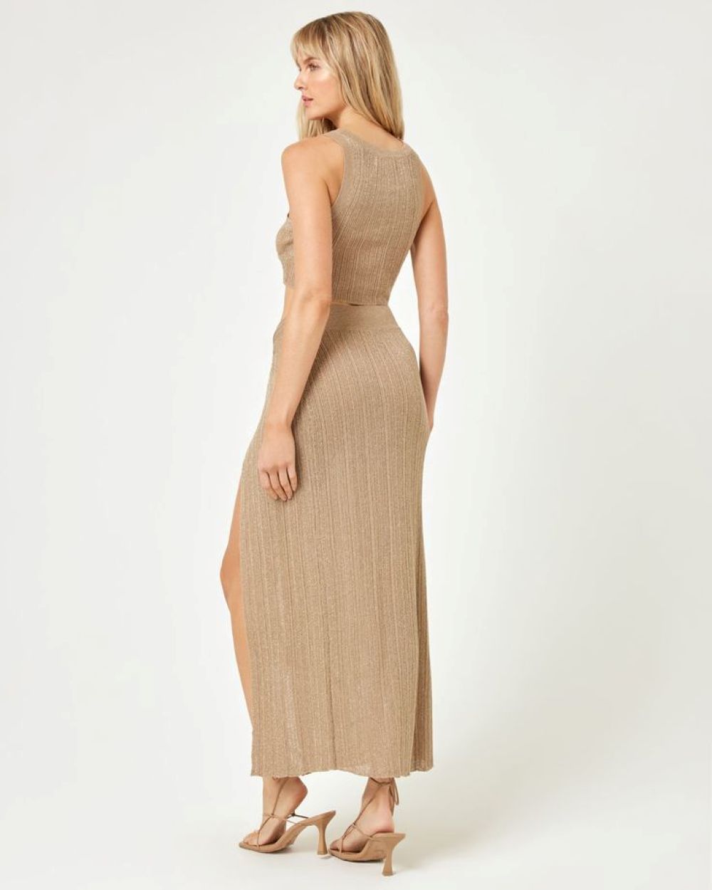 Heart of Gold Skirt - Metallic Gold