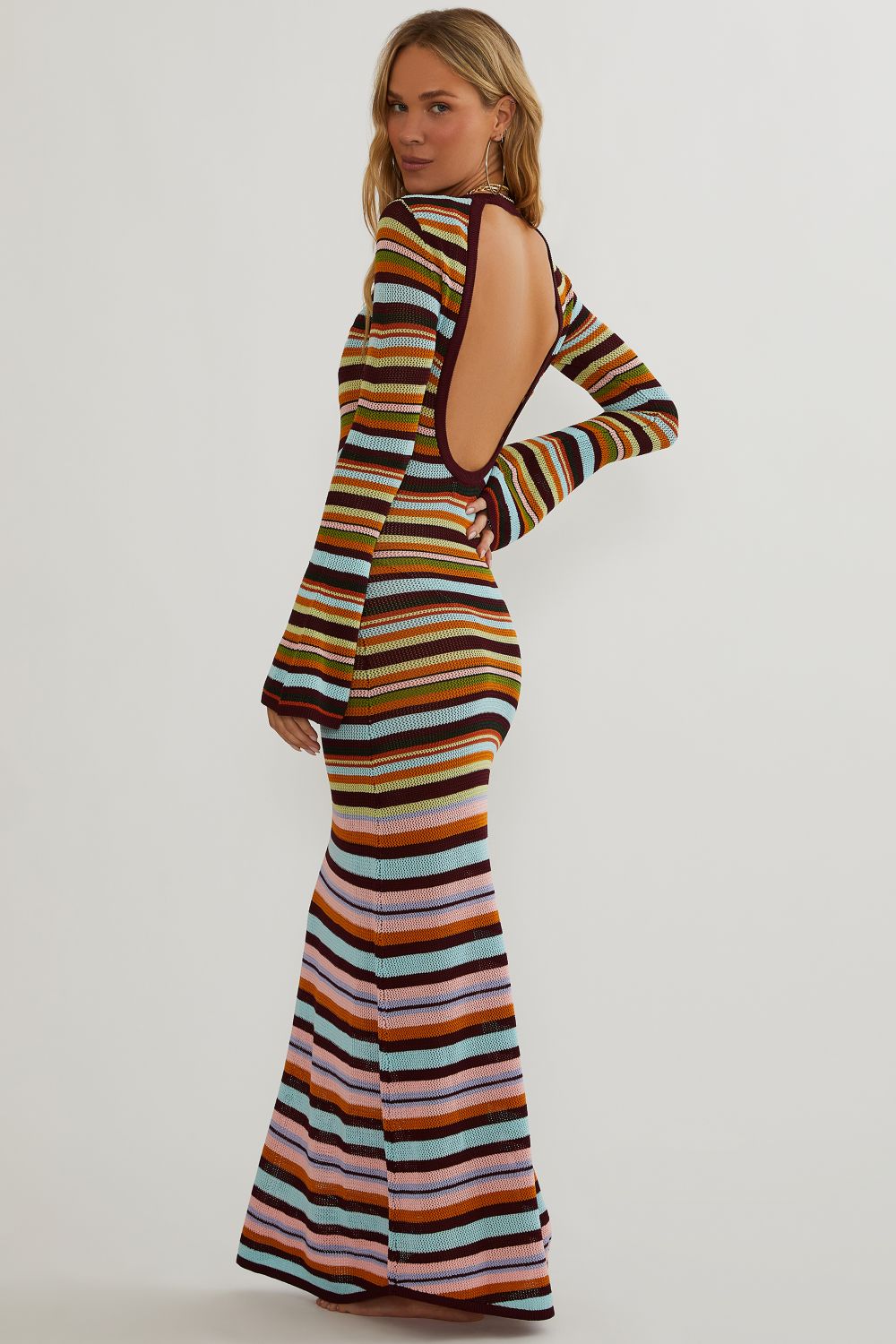 joia dress - paradise stripe
