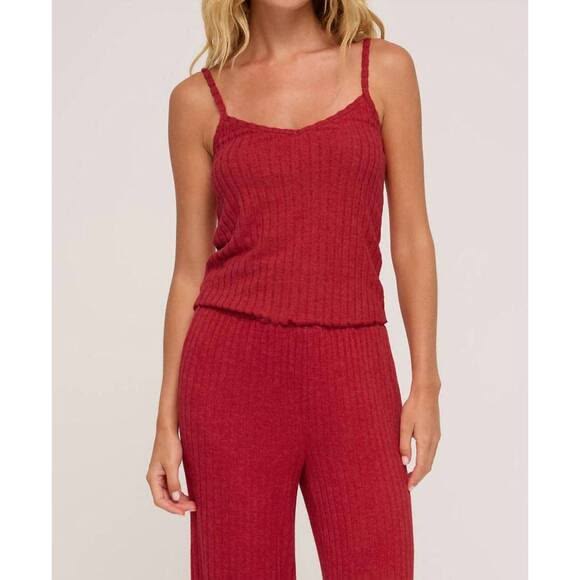 Super Soft Dayglow Cami Tank - Haute Red