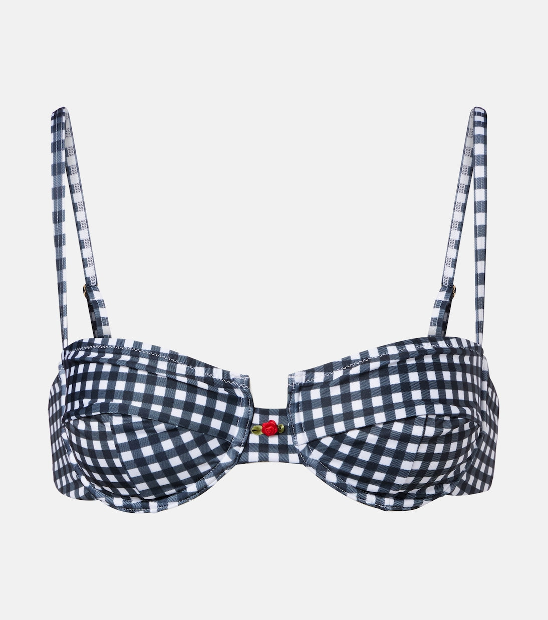 Esme Top - Black & White Gingham