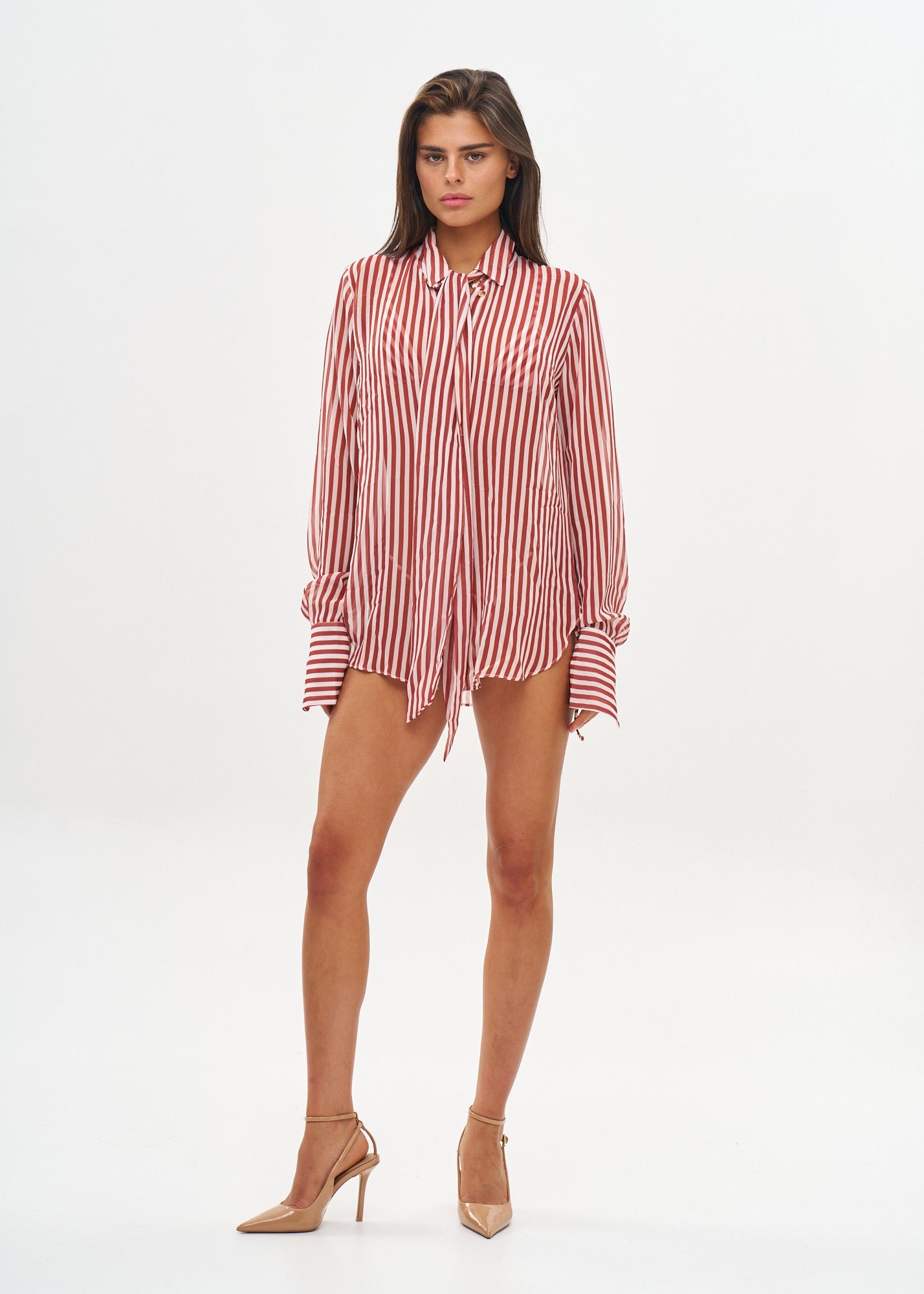BOWIE SHIRT - RUSSET STRIPES