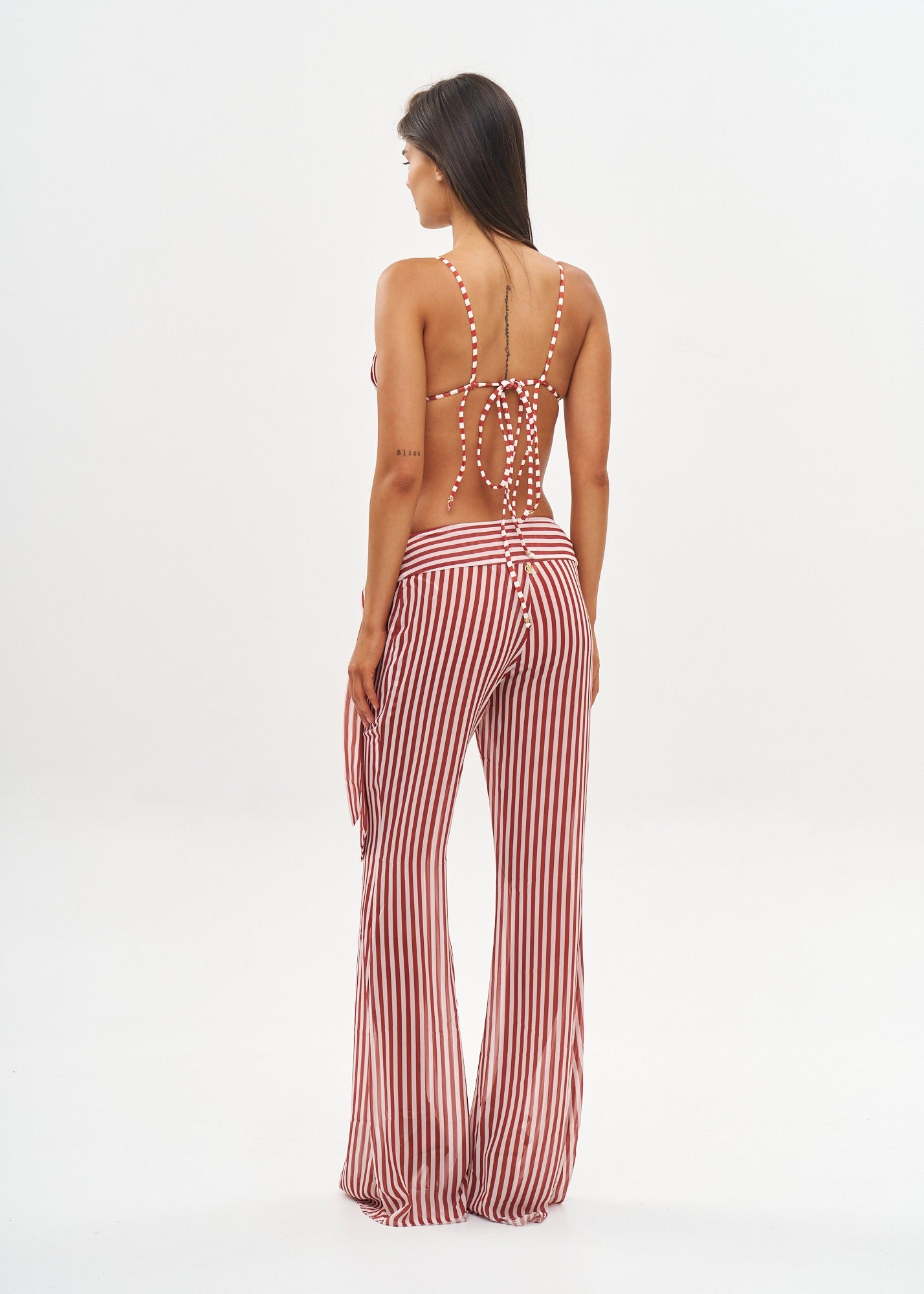 BOWIE PANTS - RUSSET STRIPED