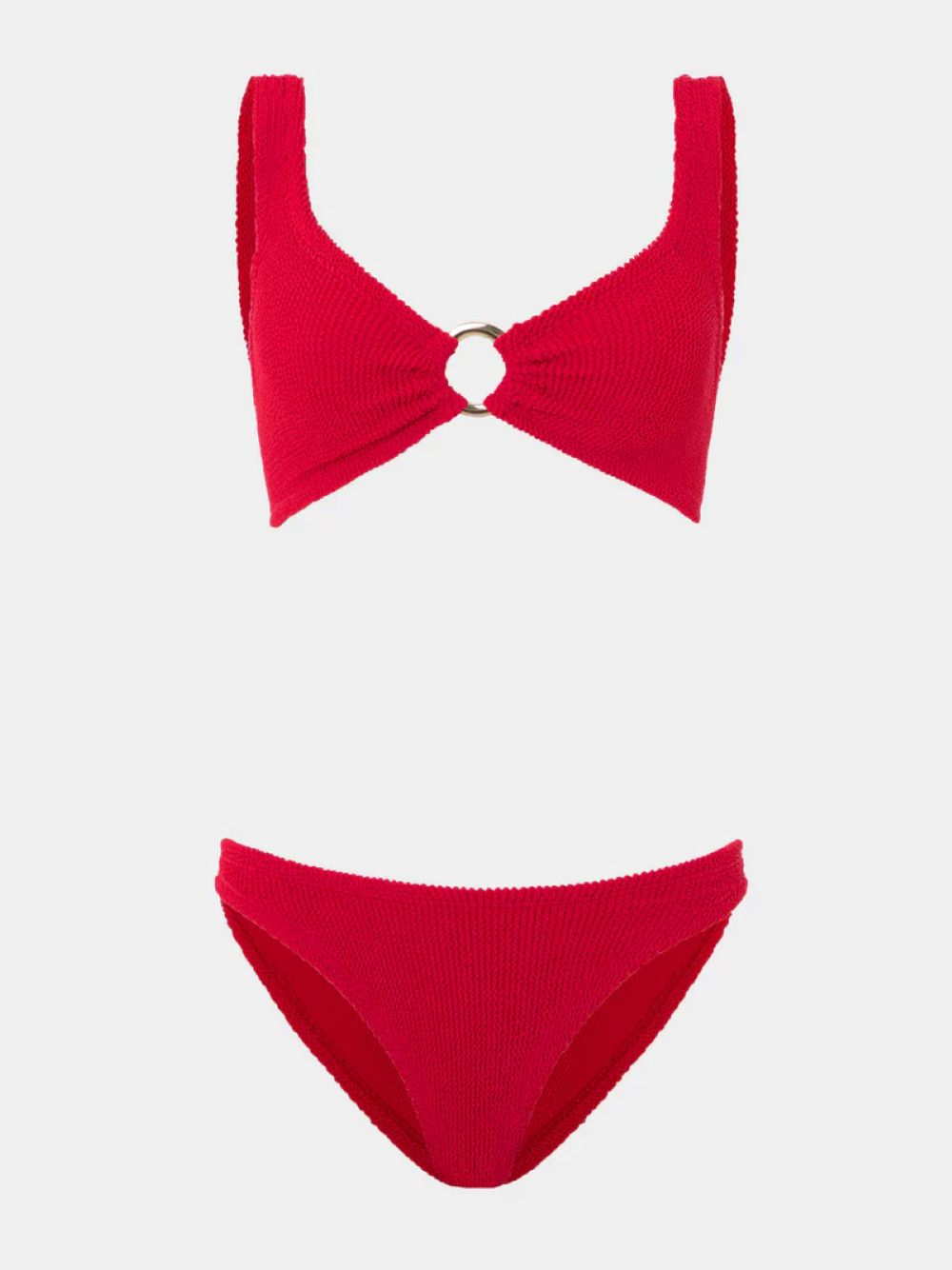 JULIA GOLD HOOP BIKINI - RED