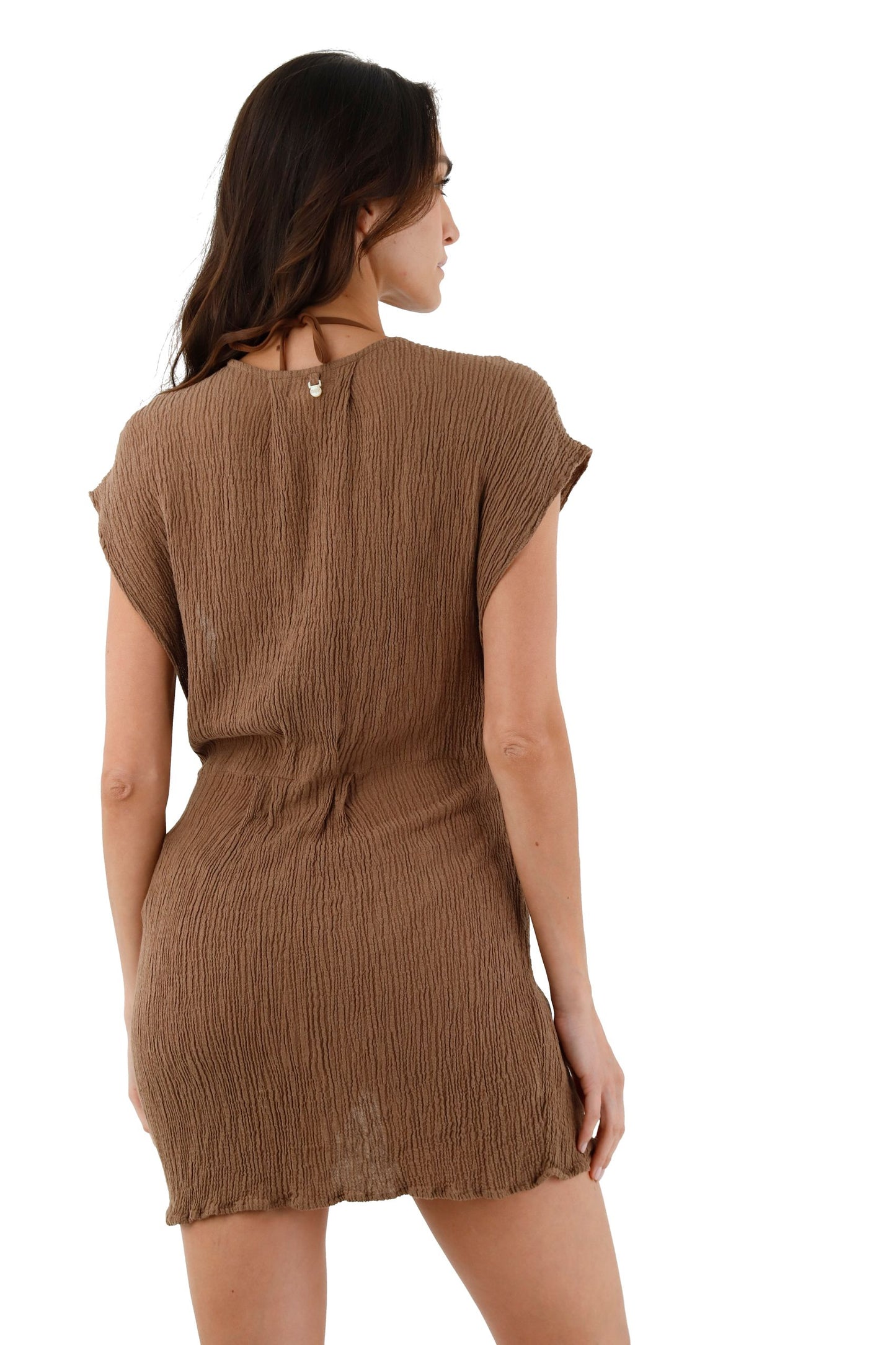 EARTH BROWN JEZEBEL DRESS