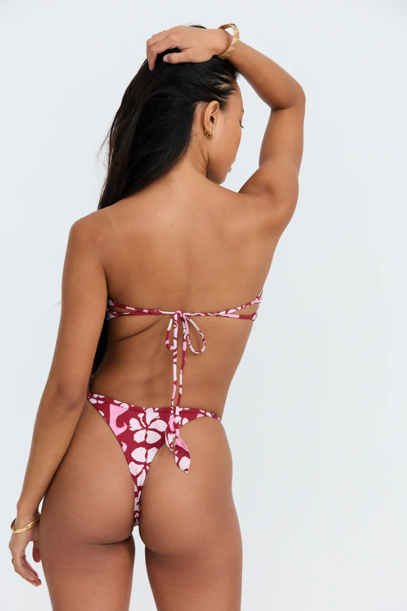 Floral bikini by Bananhot in red hibiscus print - Sunset Park Resort shop