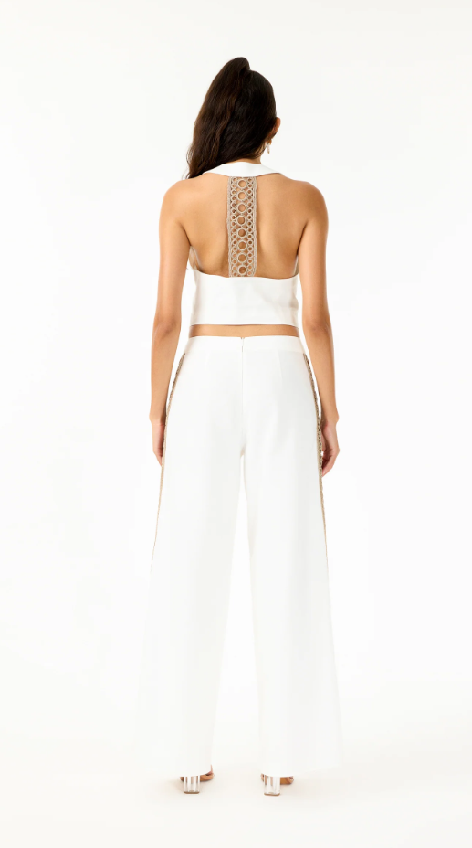 Coconut Wide Leg Pants - Ivory