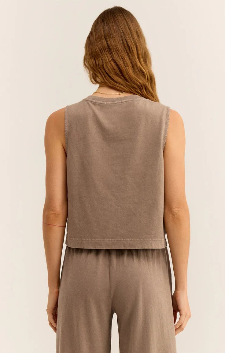 ZS Sloane V Neck Top by ZS in Iced Coffee - Sunset Park Resort shop