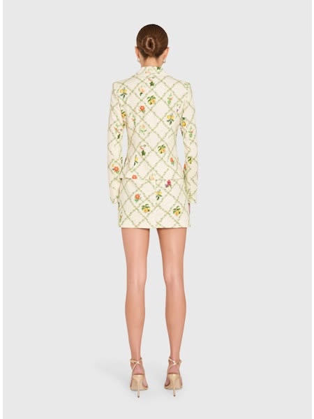 Alana Jacket - Trellis Print