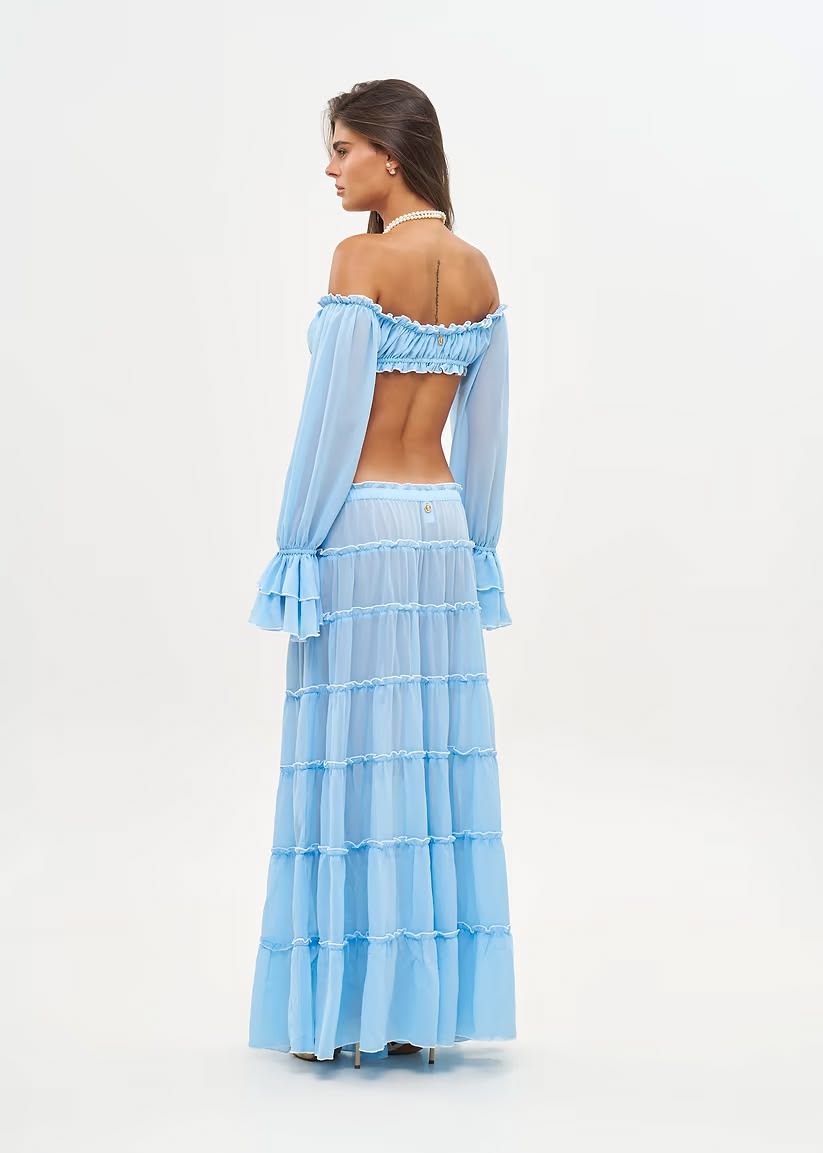ELMA SKIRT - PACIFIC BLUE