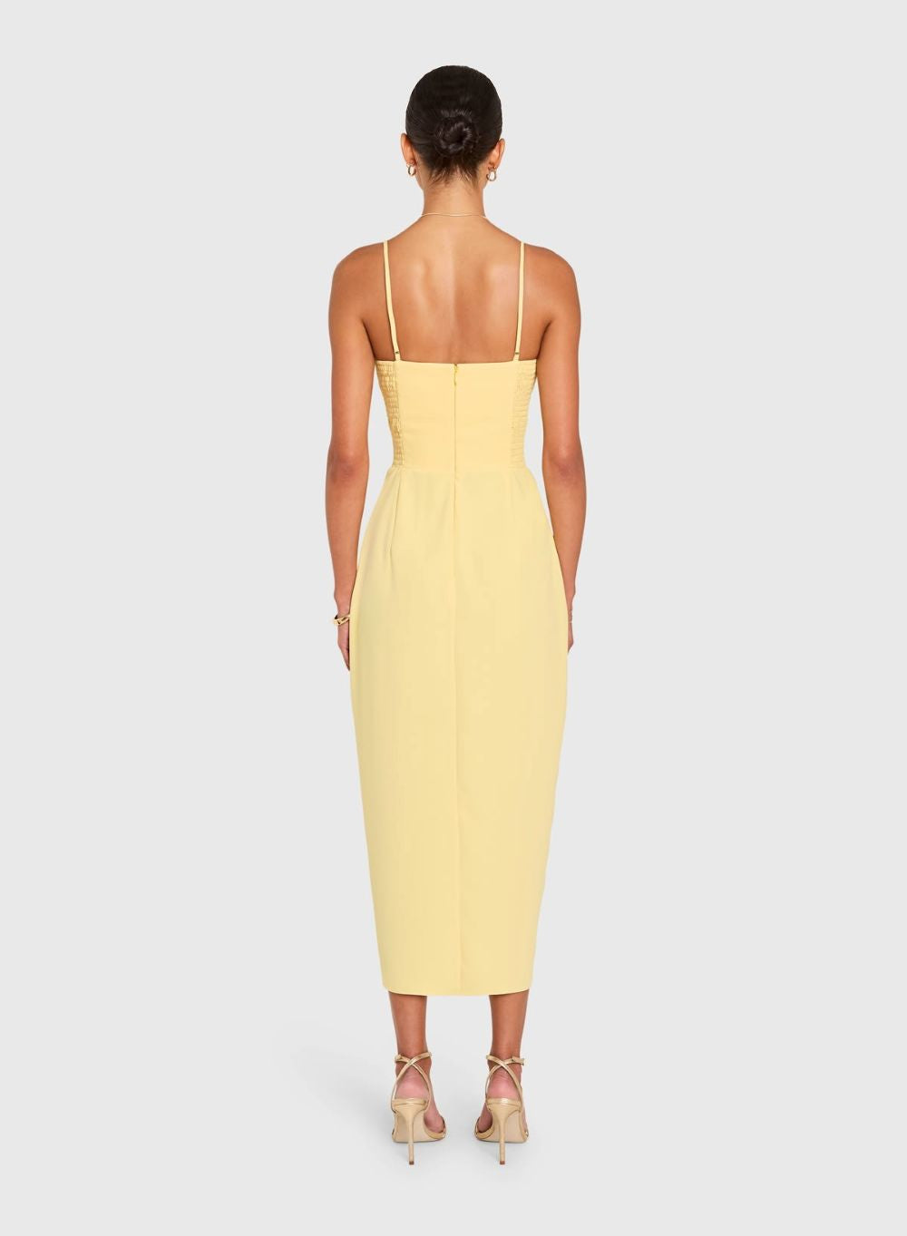 Lyra Midi Dress - Daffodil