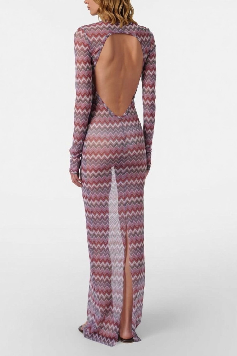 RENNE DRESS - BARI CHEVRON