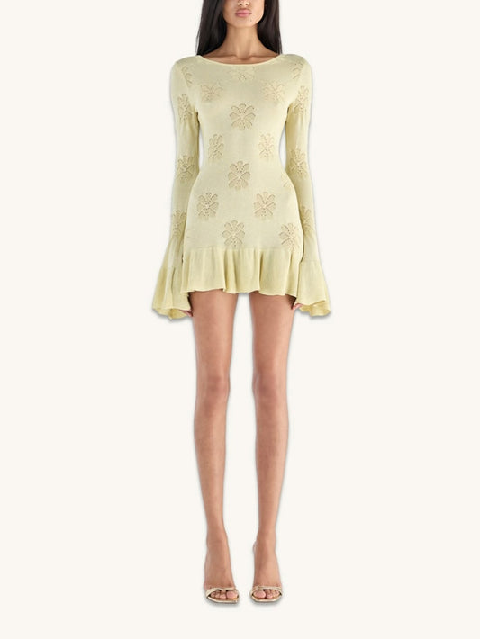 RAFAELLA MINI DRESS- LEMON