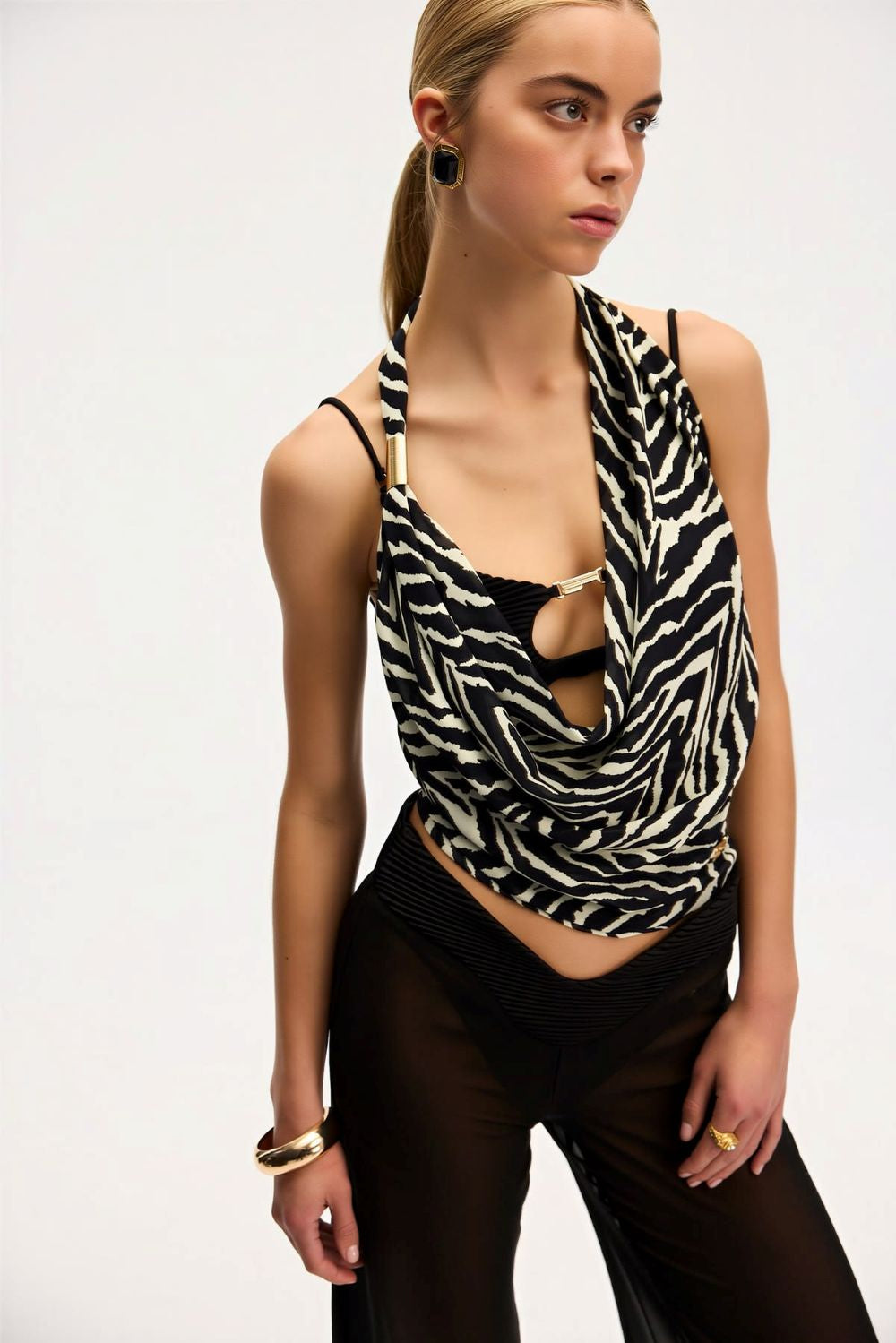 AIDA LOOP TOP - ZEBRA