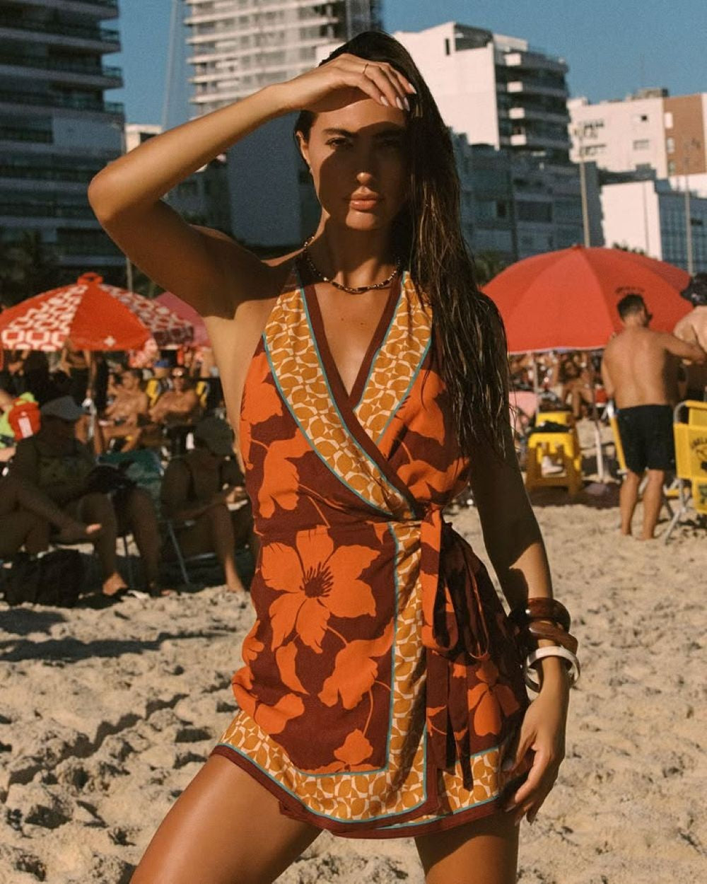 Taura Mini Dress - Cocobolo
