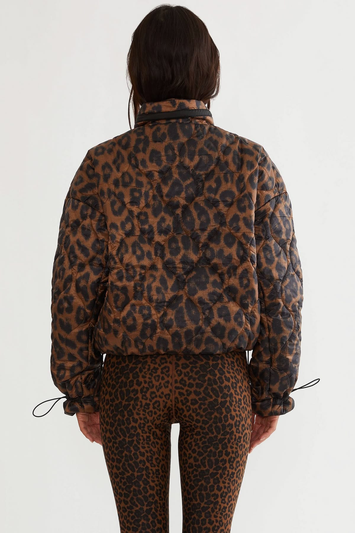 harvie jacket - caramel leopard