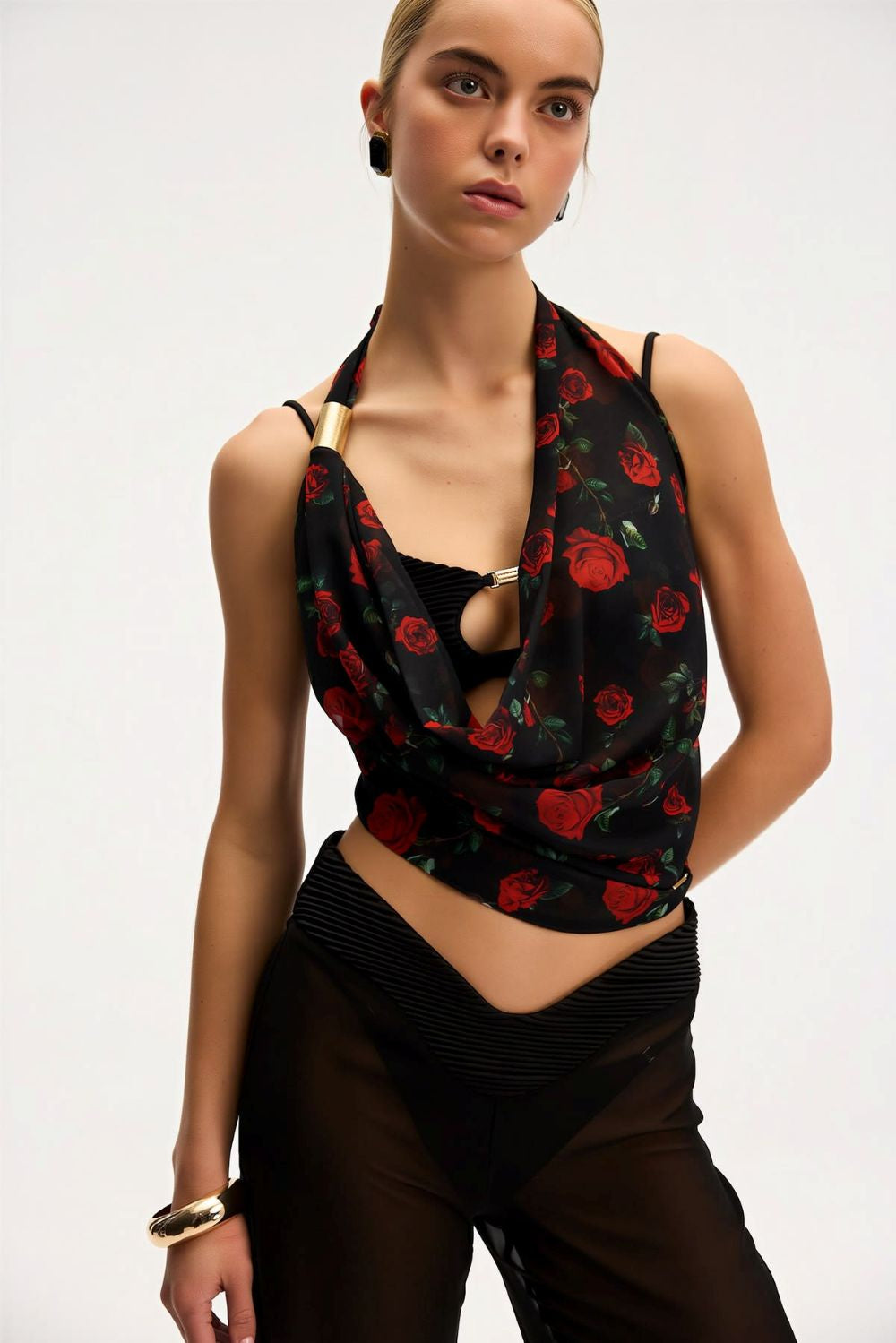 AIDA LOOP TOP - ROSES