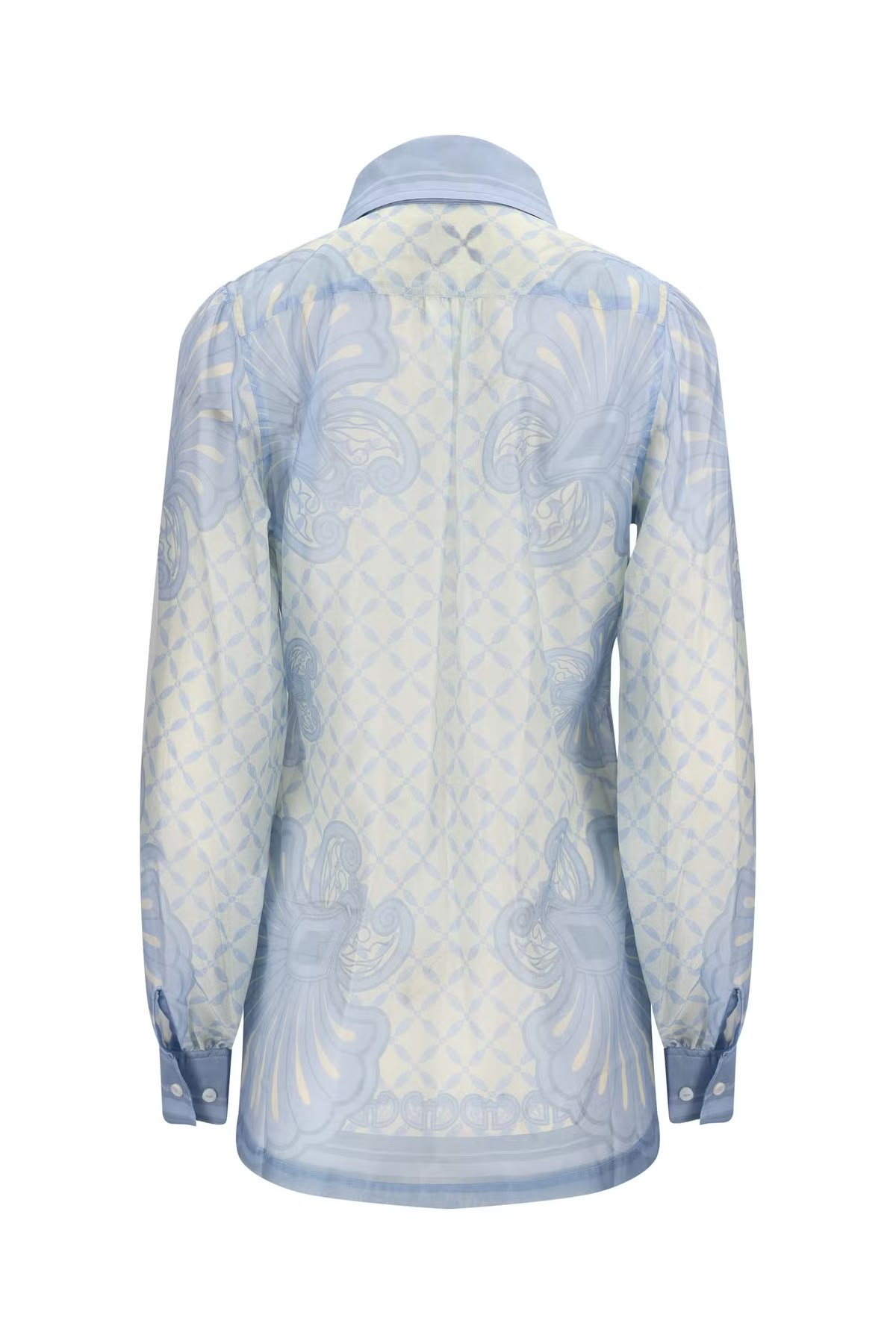 Susan Shirt - Aqua Shell Print