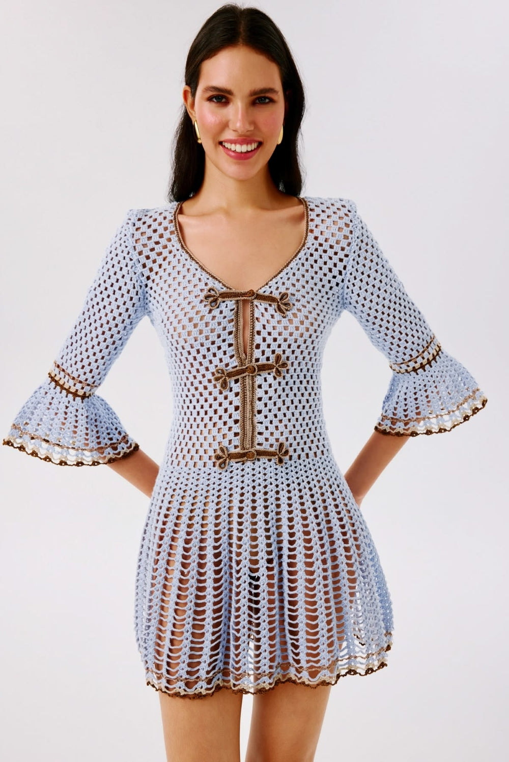 zara gingham mini dress Hand-Crocheted Color:Dress Navy Wedding Dresses Wakefield Black Dress Long Split