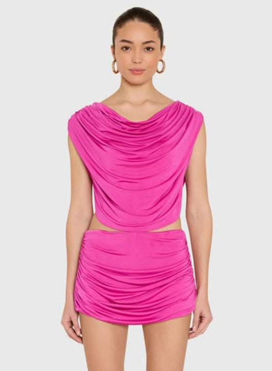 Amika Top - Dark Hot Pink