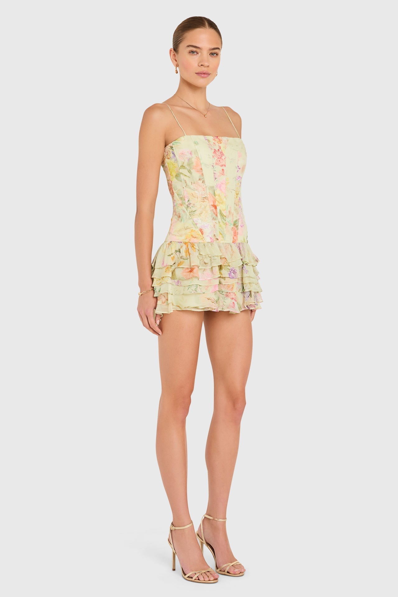 Laureline Romper - Endive Multi