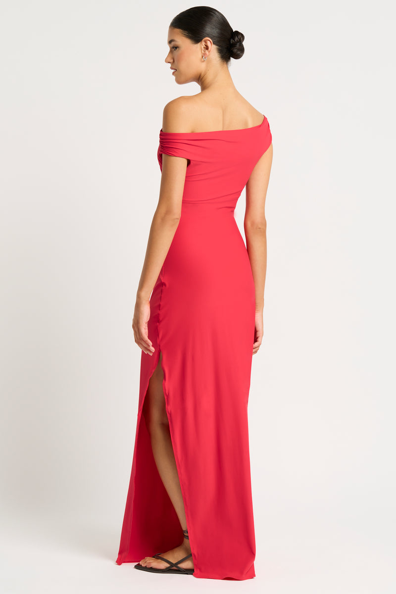 Nixi Maxi Dress by Bare in Cherry Aude - Sunset Park Resort shop