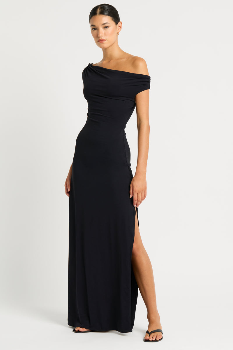 Nixi Maxi Dress by BARE646PL in Black Aude - Sunset Park Resort
