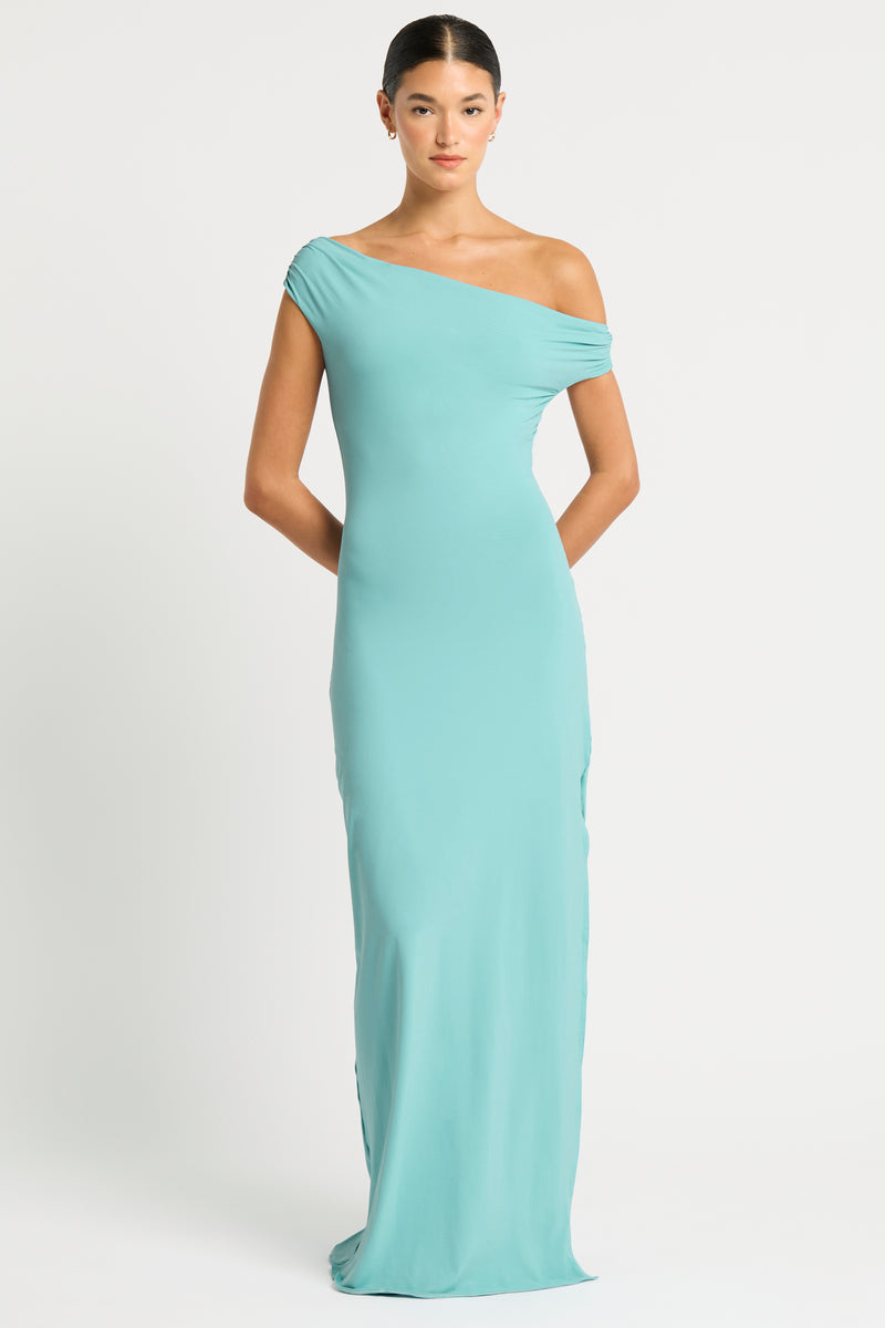 Nixi Maxi Dress by BARE646PL in Cirrus Aude - Sunset Park Resort shop