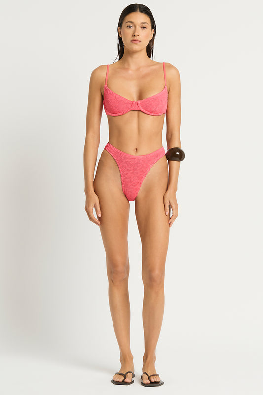gracie balconette - coral pink