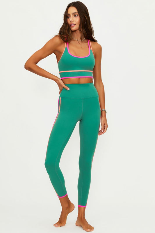 nella legging - rally green colorblock