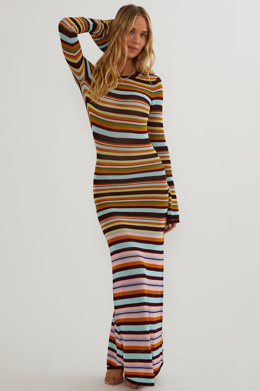 joia dress - paradise stripe