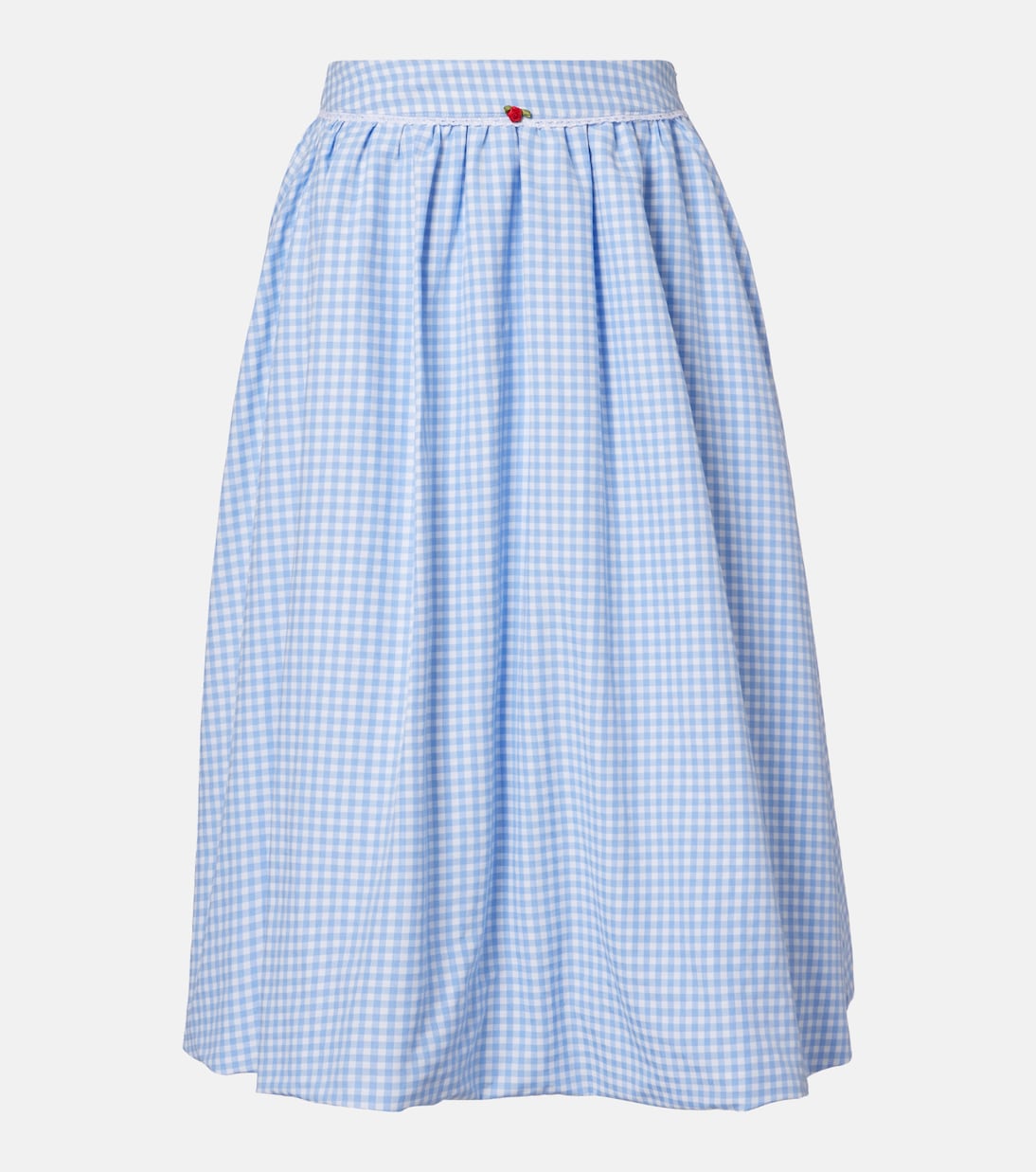 Alba Skirt - Light Blue Gingham