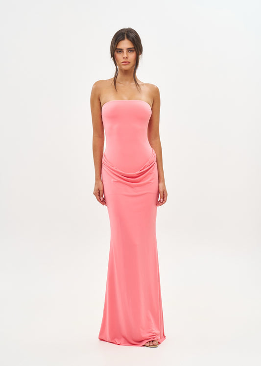 Elice Dress - Peach Pink