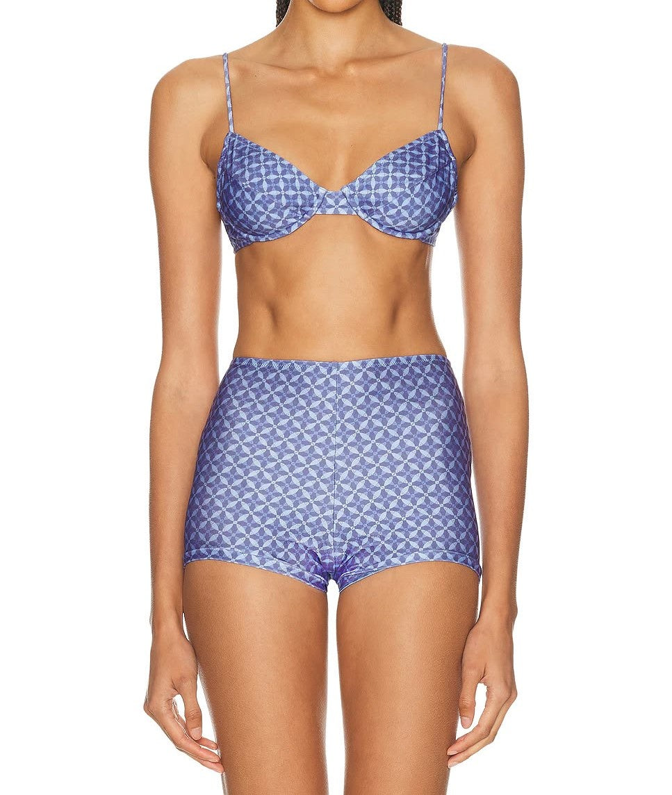 Yaheli Bikini Bottom - Indigo Print