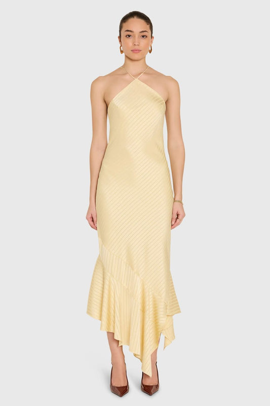 Gabriella Midi Dress - Cornsilk