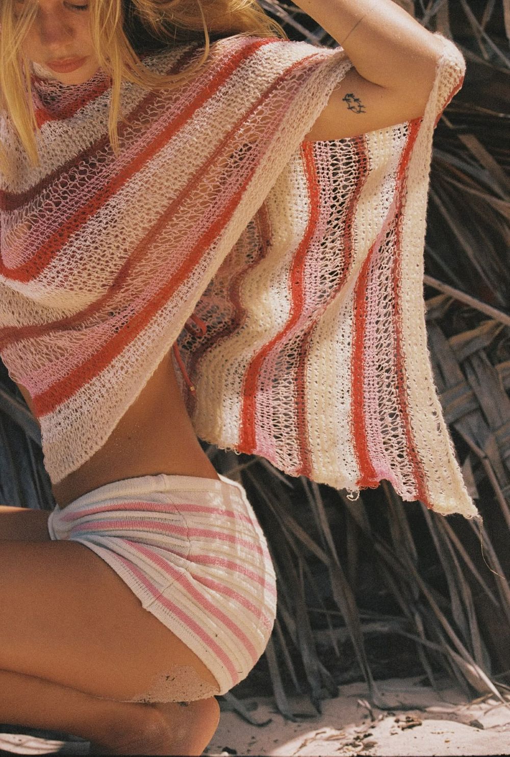 gia shawl/skirt - mix stripe