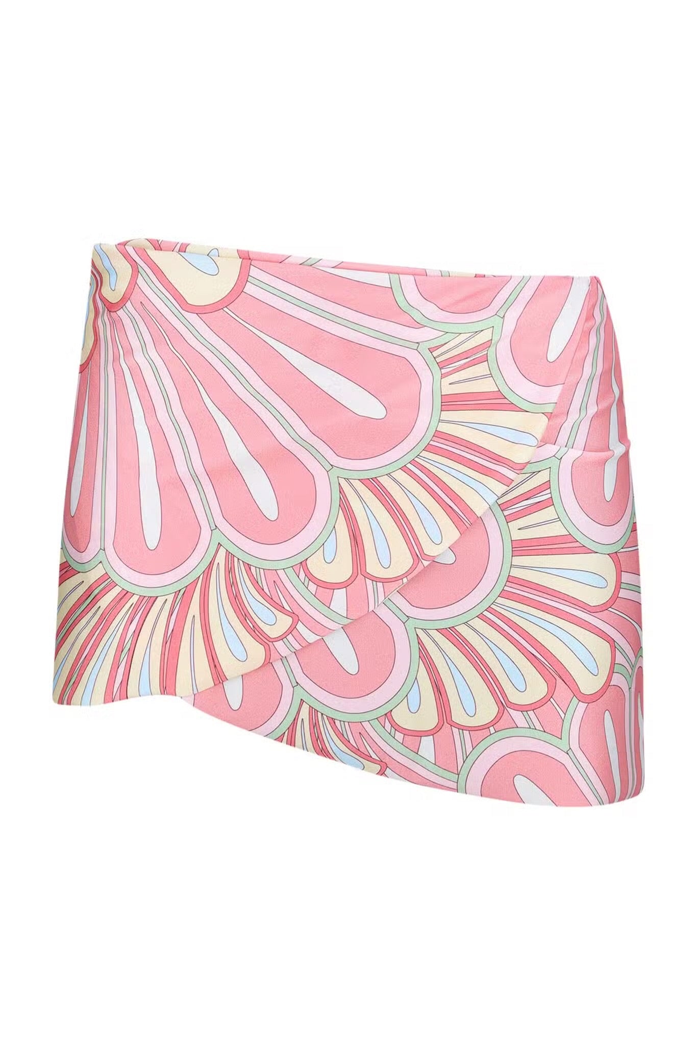 Dixie Mini Skirt - Pink Flower Print