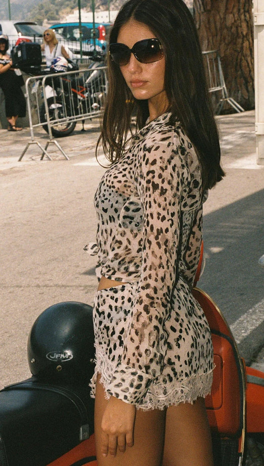 Marisa Mini Skirt - Leopard