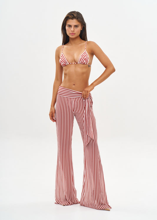 BOWIE PANTS - RUSSET STRIPED