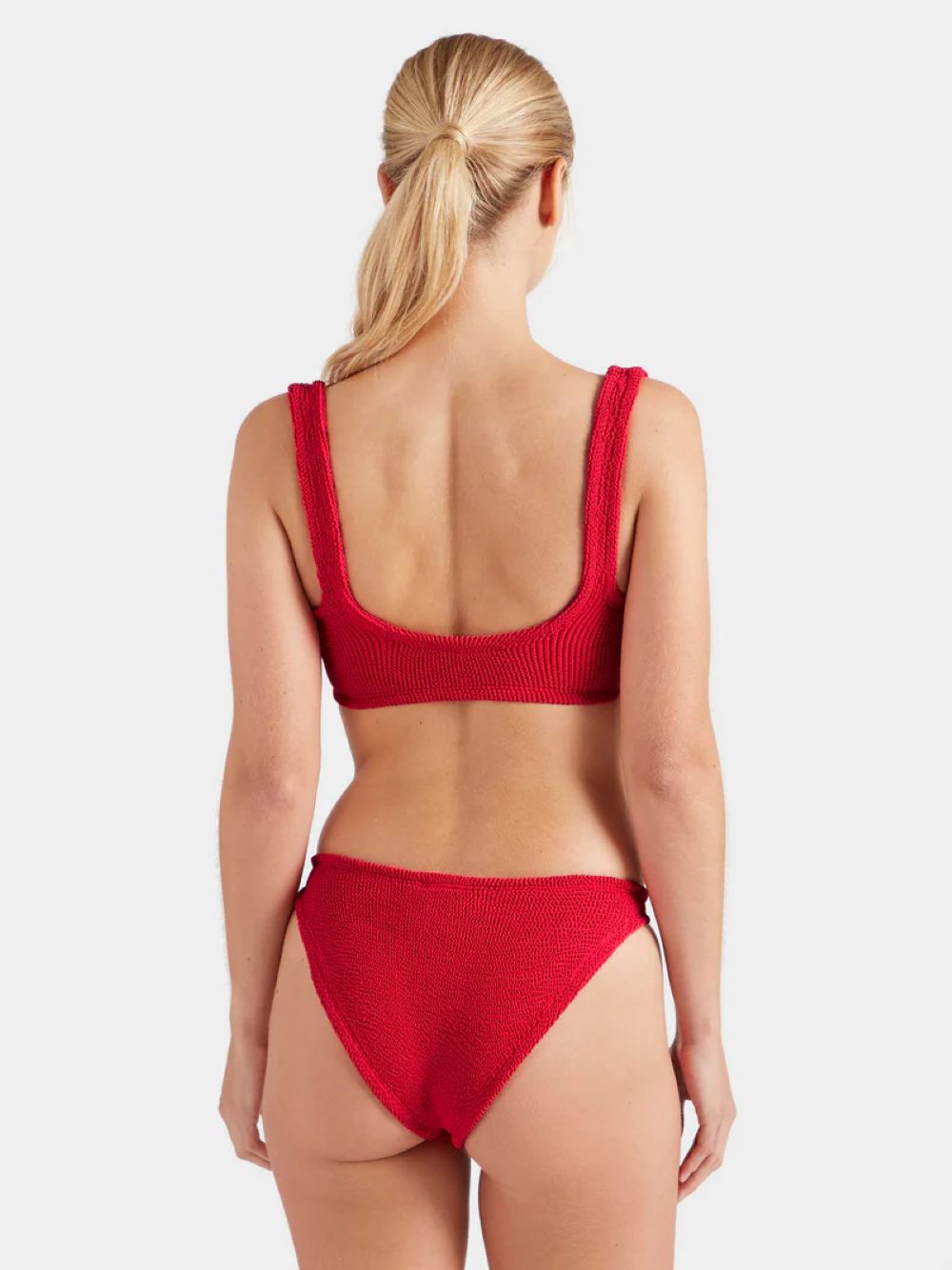 JULIA GOLD HOOP BIKINI - RED