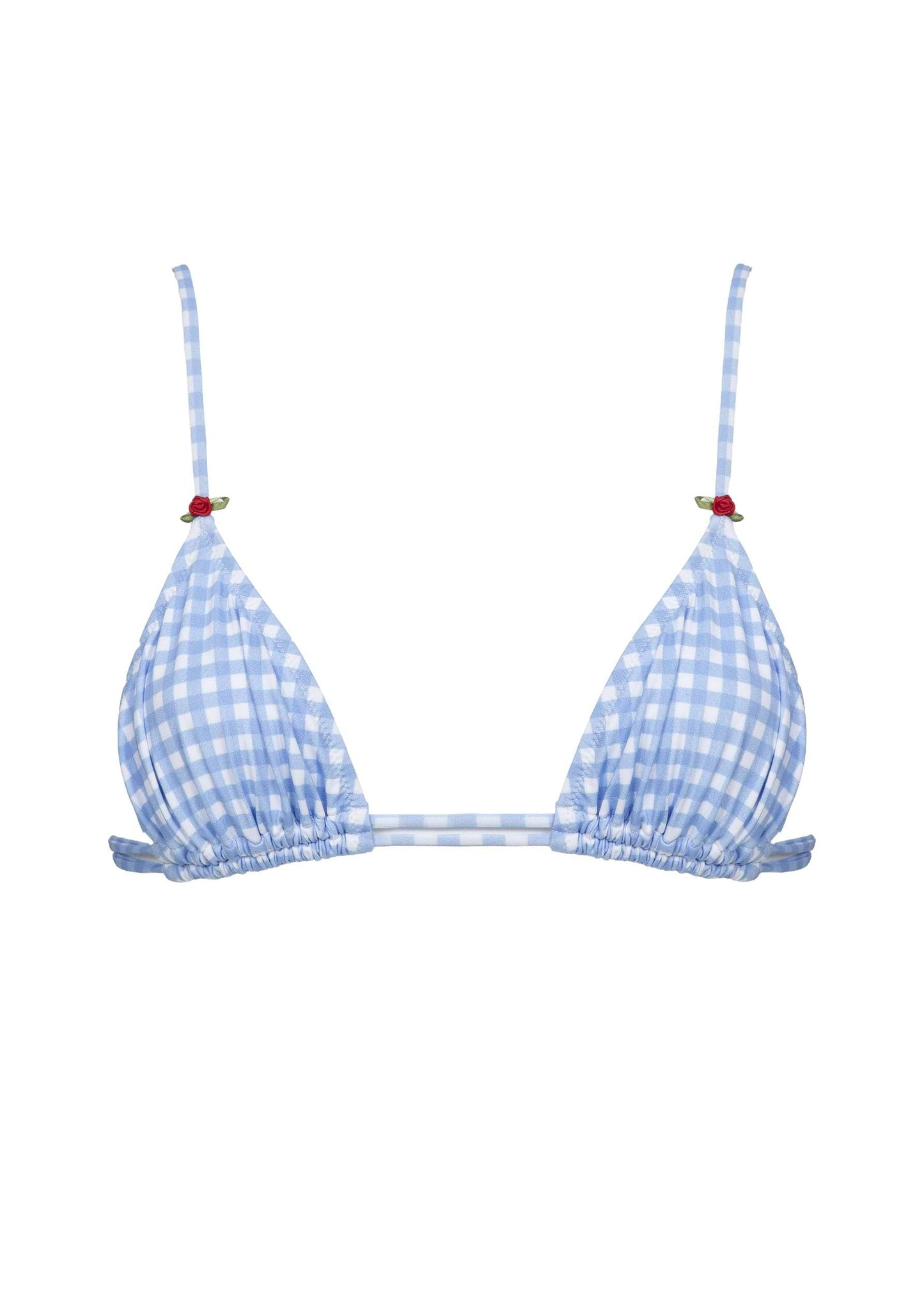 Kyma Top - Light Blue Gingham