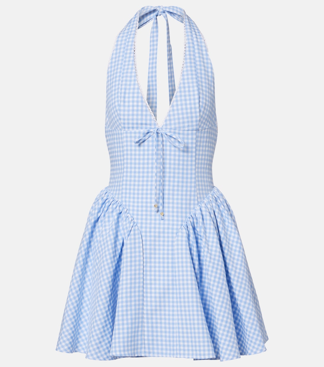 Micaela Dress - Light Blue Gingham