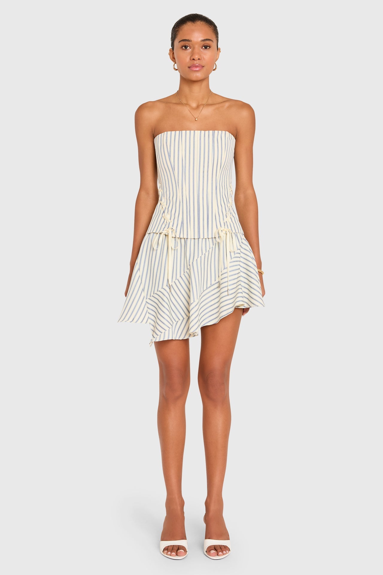Hathaway Skort - Oxford Blue Stripe
