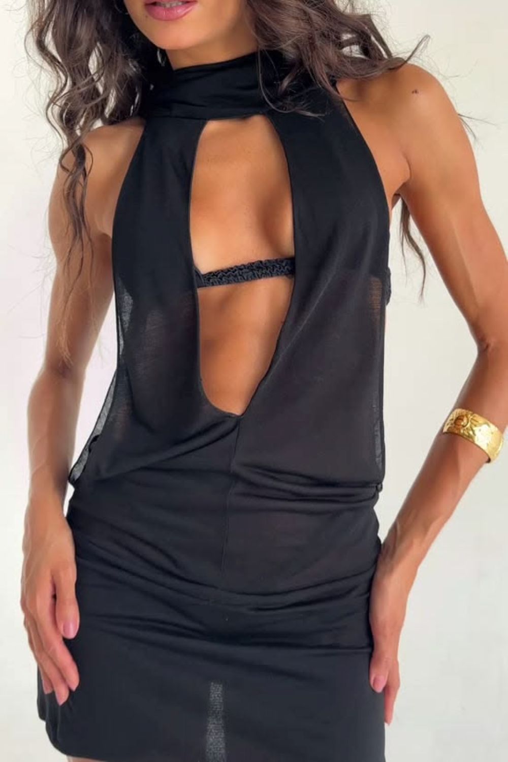 Pamela Mini Dress - black