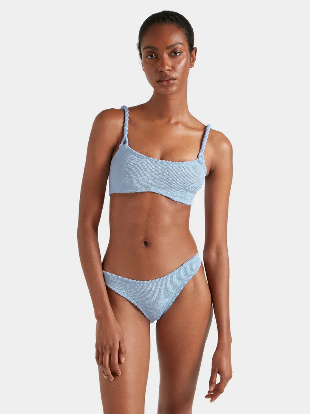 PHOEBE UNDERBAND BIKINI - METALLIC ICE BLUE