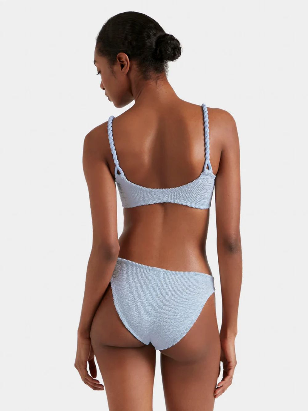 PHOEBE UNDERBAND BIKINI - METALLIC ICE BLUE
