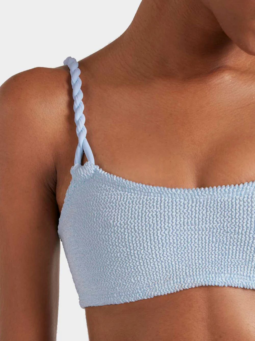 PHOEBE UNDERBAND BIKINI - METALLIC ICE BLUE
