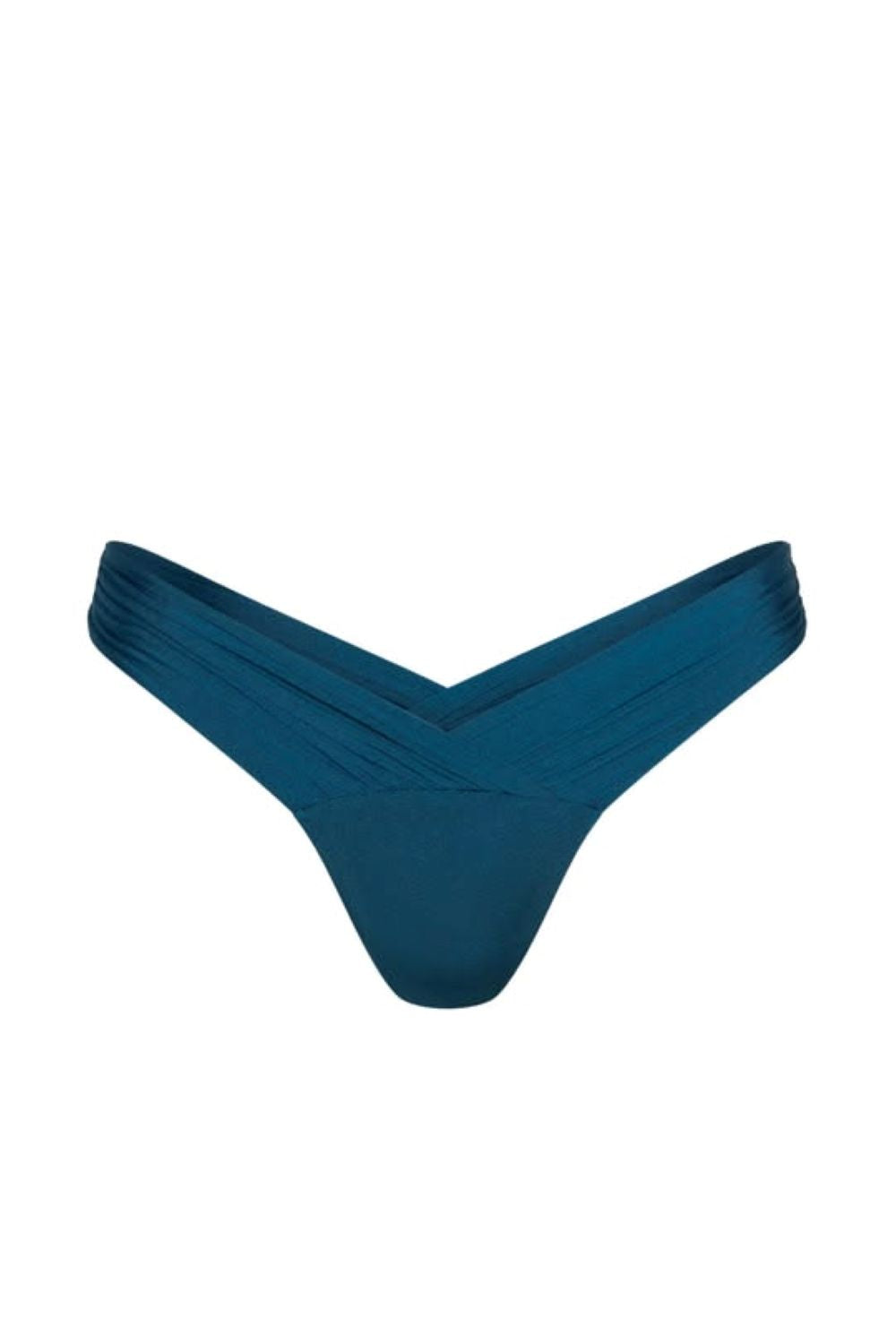 Riot High Cut Bikini Bottom - adriatic