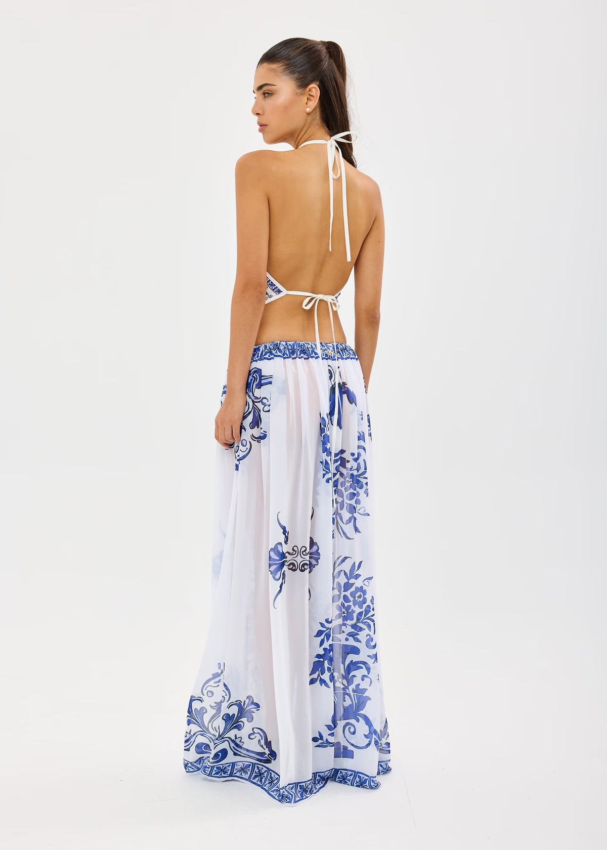 RILEY MAXI DRESS - BLUE MATERA