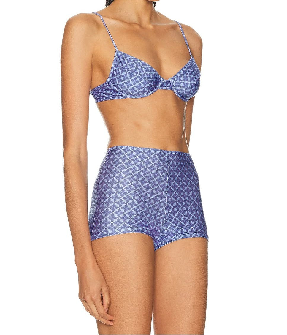 Yaheli Bikini Bottom - Indigo Print